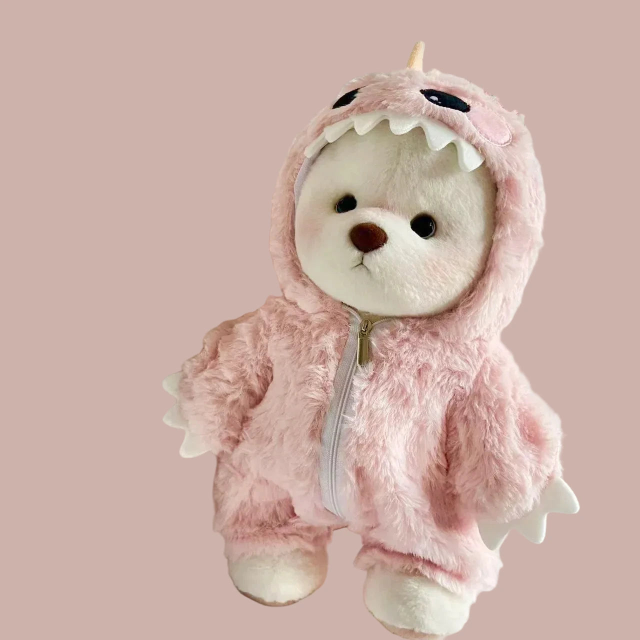 30Cm Medium Lena Bear Doll Clothes Green Dinosaur Jumpsuit Pink Dinosaur Suit Teddy Bear Replacement Outfit Dolls Accessories