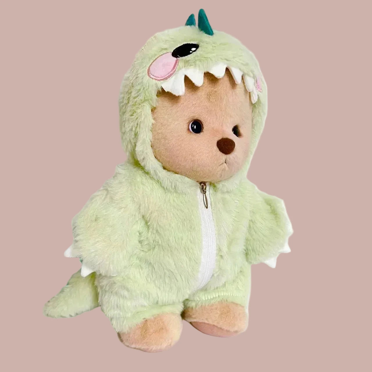30Cm Medium Lena Bear Doll Clothes Green Dinosaur Jumpsuit Pink Dinosaur Suit Teddy Bear Replacement Outfit Dolls Accessories
